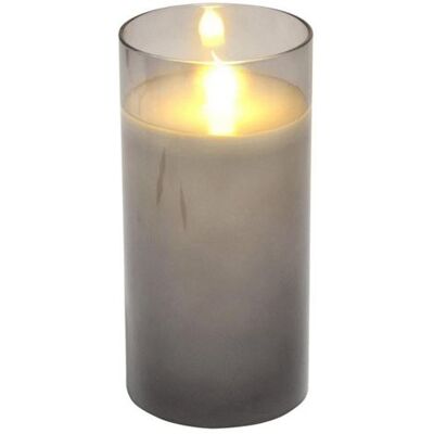 Paris Prix Bougie Ronde LED "Verrine" 15cm Gris Clair Gris - Publicité Paris Prix Bougie Ronde LED "Verrine" 15cm Gris Clair Gris - Publicité