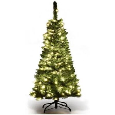 Non communiqué Giantex Arbre de Noël 135 cm avec 150 Lumières et 226 Branches, Support Métallique Pliable vert - Publicité Non communiqué Giantex Arbre de Noël 135 cm avec 150 Lumières et 226 Branches, Support Métallique Pliable vert - Publicité
