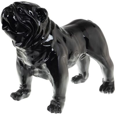 Statue en résine noire Bulldog USA Loft Amadeus - Art décoratif - Publicité Statue en résine noire Bulldog USA Loft Amadeus - Art décoratif - Publicité