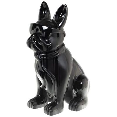 Statue de Bulldog en Résine Noire Amadeus - 80 cm Décorative - Publicité Statue de Bulldog en Résine Noire Amadeus - 80 cm Décorative - Publicité