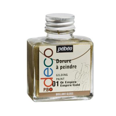 Peinture d'art Pébéo Empire-Gold - Or, 75 ml - Publicité Peinture d'art Pébéo Empire-Gold - Or, 75 ml - Publicité