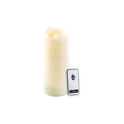 Britesta Bougie télécommandée à LED scintillante, cire véritable (22,5 cm) Blanc - Publicité Britesta Bougie télécommandée à LED scintillante, cire véritable (22,5 cm) Blanc - Publicité