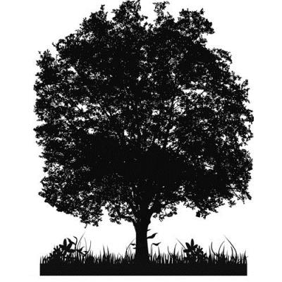Infactory Autocollant mural ''Grand Arbre'' Noir - Publicité Infactory Autocollant mural ''Grand Arbre'' Noir - Publicité