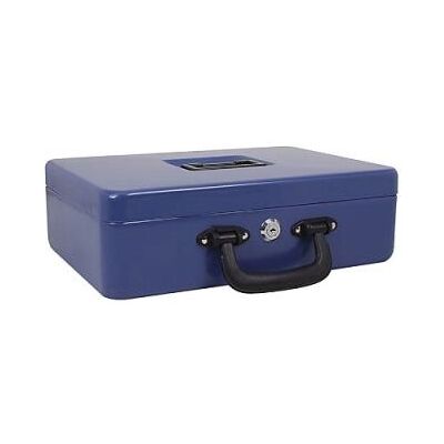Maul - coffret caisse avec monnayeur, bleu - pour le marché d l a f -dimensions (l)300 x (p)245 x (h)93 mm en acier laqu Bleu - Publicité Maul - coffret caisse avec monnayeur, bleu - pour le marché d l a f -dimensions (l)300 x (p)245 x (h)93 mm en acier laqu Bleu - Publicité