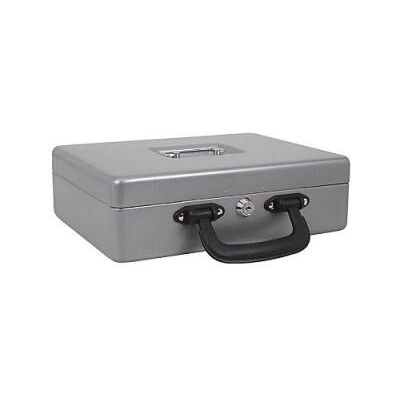 Maul - coffret caisse avec monnayeur, argent dimensions: (l)300 x (p)245 x (h)93 mm en acier laqué, serrure de sécurité à cylind - Publicité Maul - coffret caisse avec monnayeur, argent dimensions: (l)300 x (p)245 x (h)93 mm en acier laqué, serrure de sécurité à cylind - Publicité