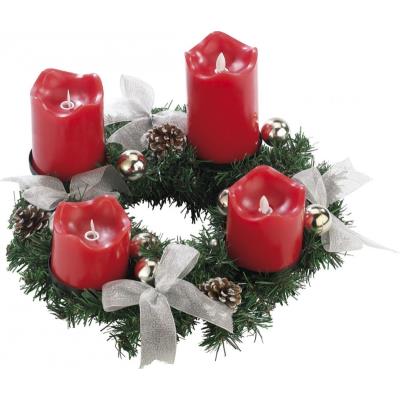 Britesta - AdventWreath - Argent - Couronne d'Avent - Publicité Britesta - AdventWreath - Argent - Couronne d'Avent - Publicité