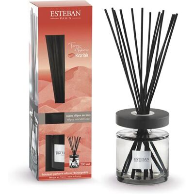 Parfum d'intérieur Esteban Bouquet parfumé ellipse rechargeable Terre d'Ocre Karité 200 ml Transparent et Noir Transparent et Noir - Publicité Parfum d'intérieur Esteban Bouquet parfumé ellipse rechargeable Terre d'Ocre Karité 200 ml Transparent et Noir Transparent et Noir - Publicité