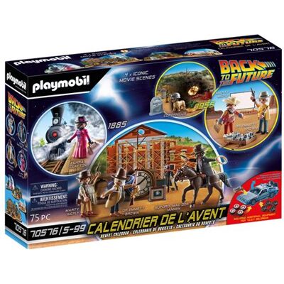 Playmobil Calendrier de l'avent 70576 Retour vers le futur III - Publicité Playmobil Calendrier de l'avent 70576 Retour vers le futur III - Publicité