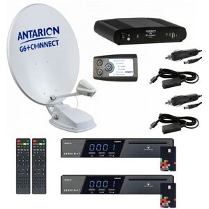 Antarion pack parabole satellite automatique 85cm twin 2x récepteurs tntsat hd positionneur Blanc - Publicité Antarion pack parabole satellite automatique 85cm twin 2x récepteurs tntsat hd positionneur Blanc - Publicité