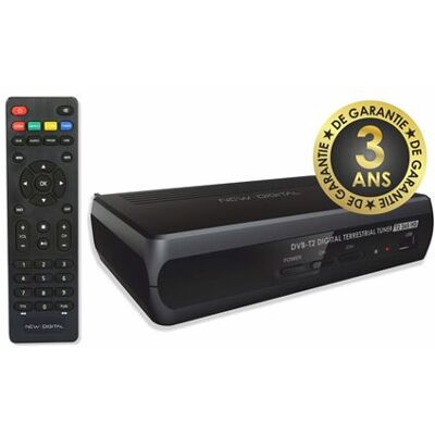 Décodeur TNT DVB New Digital T2 007 Full HD Noir - Publicité Décodeur TNT DVB New Digital T2 007 Full HD Noir - Publicité
