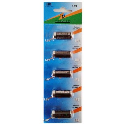 Non communiqué Lot de 5 Piles type LR1 1,5V compatibles LR01/MN9100/AM5/E90 /UM5 /SUM5/LR1N - Visiodirect - - Publicité Non communiqué Lot de 5 Piles type LR1 1,5V compatibles LR01/MN9100/AM5/E90 /UM5 /SUM5/LR1N - Visiodirect - - Publicité