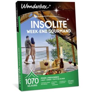 Coffret cadeau Wonderbox Week-end insolite et gourmand - Publicité