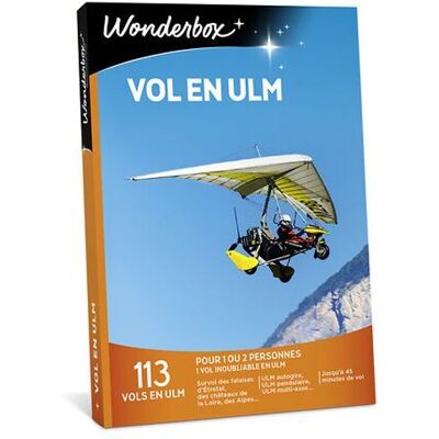 Coffret cadeau Wonderbox Vol en ULM - Publicité Coffret cadeau Wonderbox Vol en ULM - Publicité