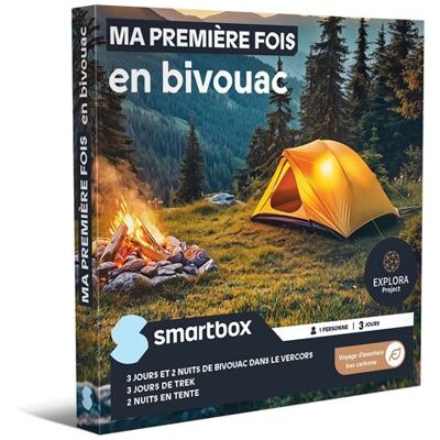 Coffret cadeau SmartBox Explora Bivouac - Publicité Coffret cadeau SmartBox Explora Bivouac - Publicité
