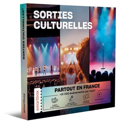 Coffret cadeau Smartbox Sorties Culturelles* - Publicité Coffret cadeau Smartbox Sorties Culturelles* - Publicité