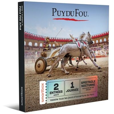 Coffret cadeau SmartBox Puy du Fou 2 tickets - Publicité Coffret cadeau SmartBox Puy du Fou 2 tickets - Publicité