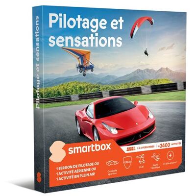 Coffret cadeau SmartBox Pilotage et sensations - Publicité Coffret cadeau SmartBox Pilotage et sensations - Publicité