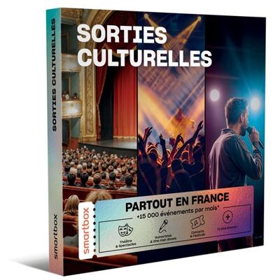 Coffret cadeau Smartbox Sorties Culturelles - Publicité Coffret cadeau Smartbox Sorties Culturelles - Publicité
