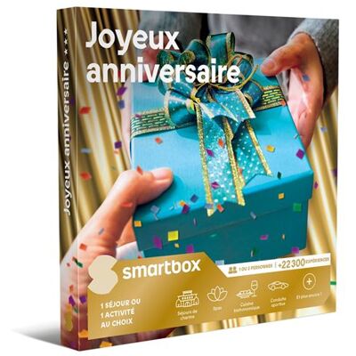 Coffret cadeau SmartBox Joyeux anniversaire*** - Publicité Coffret cadeau SmartBox Joyeux anniversaire*** - Publicité