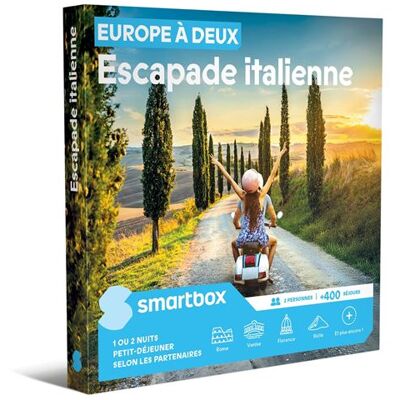 Coffret cadeau SmartBox Europe à deux Escapade italienne - Publicité Coffret cadeau SmartBox Europe à deux Escapade italienne - Publicité