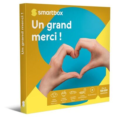 Coffret cadeau SmartBox Un grand Merci ! - Publicité Coffret cadeau SmartBox Un grand Merci ! - Publicité