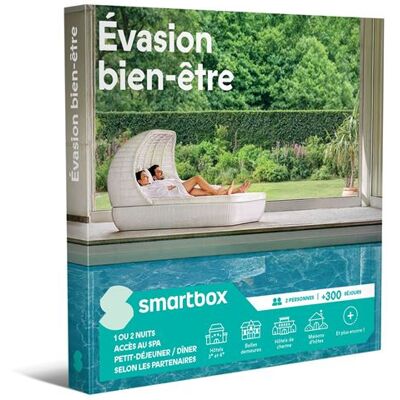 Coffret cadeau SmartBox Évasion bien-être - Publicité Coffret cadeau SmartBox Évasion bien-être - Publicité