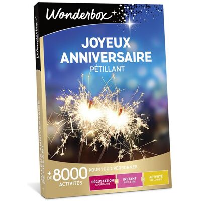 Coffret cadeau Wonderbox Joyeux Anniversaire pétillant - Publicité Coffret cadeau Wonderbox Joyeux Anniversaire pétillant - Publicité