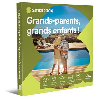 Coffret cadeau SmartBox Grands-parents, grands enfants ! - Publicité Coffret cadeau SmartBox Grands-parents, grands enfants ! - Publicité