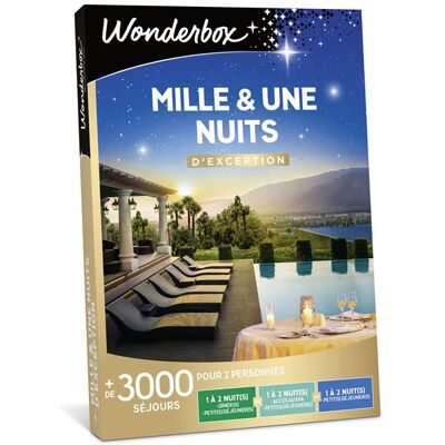 Coffret Cadeau Wonderbox 1001 Nuits d'exception - Publicité Coffret Cadeau Wonderbox 1001 Nuits d'exception - Publicité