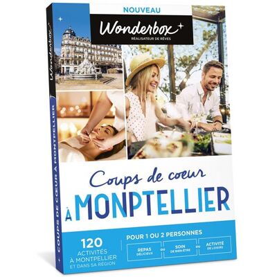 Coffret Cadeau Wonderbox Coups de Cœur à Montpellier - Publicité Coffret Cadeau Wonderbox Coups de Cœur à Montpellier - Publicité