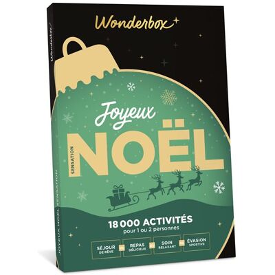 Coffret cadeau Wonderbox Joyeux Noël Sensation - Publicité Coffret cadeau Wonderbox Joyeux Noël Sensation - Publicité