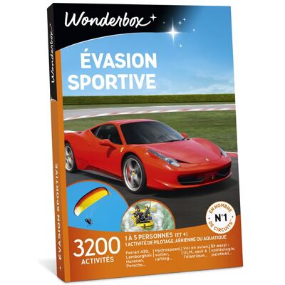 Coffret cadeau Wonderbox Evasion sportive - Publicité Coffret cadeau Wonderbox Evasion sportive - Publicité
