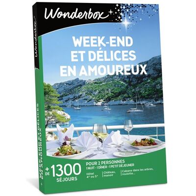 Coffret cadeau Wonderbox Week-end et délices en amoureux - Publicité Coffret cadeau Wonderbox Week-end et délices en amoureux - Publicité