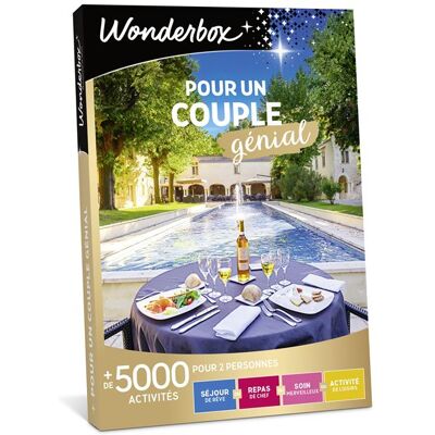Coffret cadeau Wonderbox Pour un couple genial - Publicité Coffret cadeau Wonderbox Pour un couple genial - Publicité