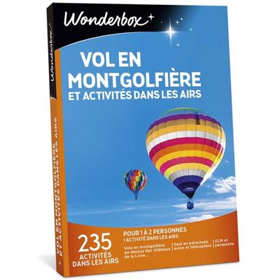 Coffret cadeau Wonderbox Vol en Montgolfière et 13925s dans les airs - Publicité Coffret cadeau Wonderbox Vol en Montgolfière et 13925s dans les airs - Publicité