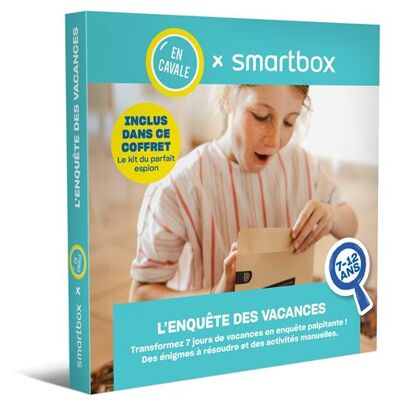 Coffret cadeau SmartBox En Cavale L'enquête des vacances - Publicité Coffret cadeau SmartBox En Cavale L'enquête des vacances - Publicité