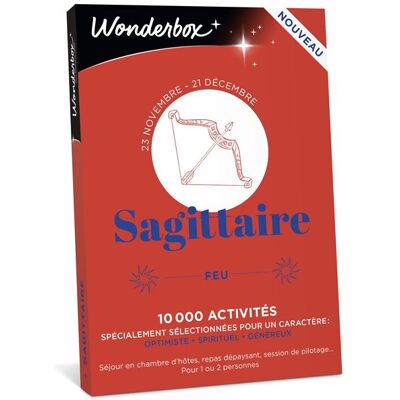 Coffret cadeau Wonderbox Sagittaire - Publicité Coffret cadeau Wonderbox Sagittaire - Publicité