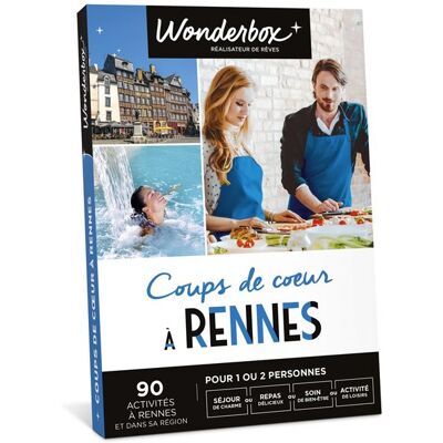 Coffret cadeau Wonderbox Coups de cœur à Rennes - Publicité Coffret cadeau Wonderbox Coups de cœur à Rennes - Publicité