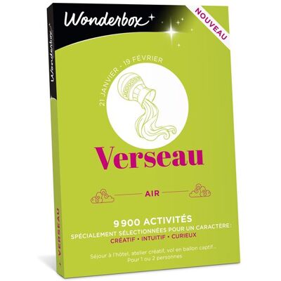 Coffret cadeau Wonderbox Verseau - Publicité Coffret cadeau Wonderbox Verseau - Publicité