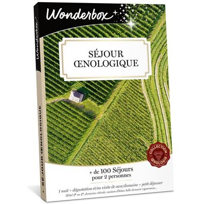 Coffret cadeau Wonderbox Séjour œnologique - Publicité Coffret cadeau Wonderbox Séjour œnologique - Publicité