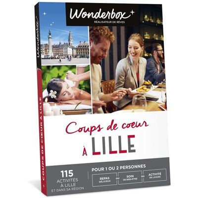 Coffret cadeau Wonderbox Coups de cœur à Lille - Publicité Coffret cadeau Wonderbox Coups de cœur à Lille - Publicité