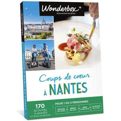Coffret cadeau Wonderbox Coups de cœur à Nantes - Publicité Coffret cadeau Wonderbox Coups de cœur à Nantes - Publicité