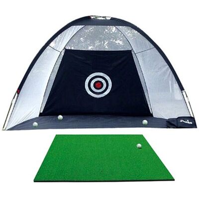 Filet d'entrainement Golf Putting Cage portable avec cible Bureau et exterieur Hobby Tech - Publicité Filet d'entrainement Golf Putting Cage portable avec cible Bureau et exterieur Hobby Tech - Publicité