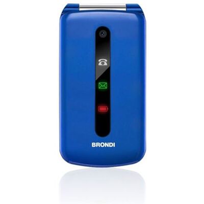 Brondi President Double SIM Téléphone à clapet 3GB Italie Bleu - Téléphone mobile - Publicité Brondi President Double SIM Téléphone à clapet 3GB Italie Bleu - Téléphone mobile - Publicité