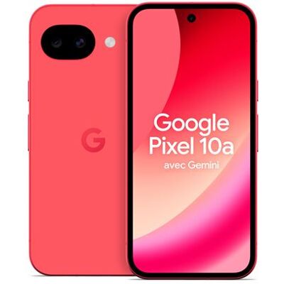 Smartphone Google Pixel 10a 6,3" 5G Double SIM 128 Go Rouge framboise Rouge framboise - Publicité Smartphone Google Pixel 10a 6,3" 5G Double SIM 128 Go Rouge framboise Rouge framboise - Publicité