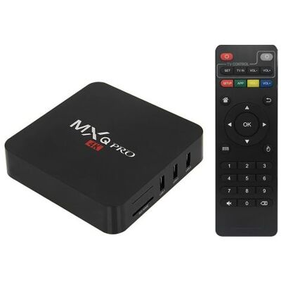 MXQ PRO Android 7.1.2 TV Box S905W UHD 4K 3D H.265 VP9 KODI 17.6 Quad Core 1 Go / 8Go WiFi LAN Smart Media Player Prise UK - Publicité MXQ PRO Android 7.1.2 TV Box S905W UHD 4K 3D H.265 VP9 KODI 17.6 Quad Core 1 Go / 8Go WiFi LAN Smart Media Player Prise UK - Publicité