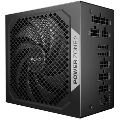 Alimentation PC modulaire Be Quiet Power Zone 2 RGB 850W 80 PLUS Platinum Noir Noir - Publicité Alimentation PC modulaire Be Quiet Power Zone 2 RGB 850W 80 PLUS Platinum Noir Noir - Publicité