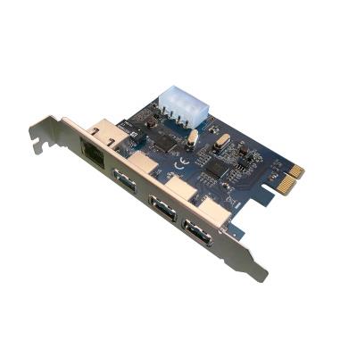 Carte contrôleur PCIe Kalea-Informatique - 3 USB3 + 1 Ethernet Gigabit - Via / Asix - Publicité Carte contrôleur PCIe Kalea-Informatique - 3 USB3 + 1 Ethernet Gigabit - Via / Asix - Publicité