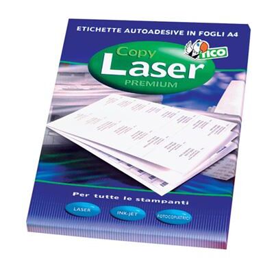Tico Copy Laser Premium - Papier - adhésif permanent - blanc mat - A6 (105 x 148 mm) 400 étiquette(s) (100 feuille(s) x 4 étiquettes Blanc - Publicité Tico Copy Laser Premium - Papier - adhésif permanent - blanc mat - A6 (105 x 148 mm) 400 étiquette(s) (100 feuille(s) x 4 étiquettes Blanc - Publicité