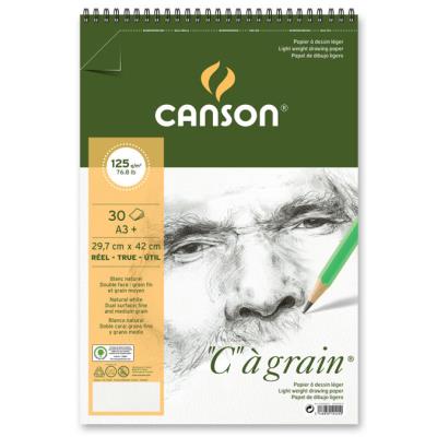 Canson Album de papier C à Grain A3 - 125 g/m² - 30 feuilles - Publicité Canson Album de papier C à Grain A3 - 125 g/m² - 30 feuilles - Publicité